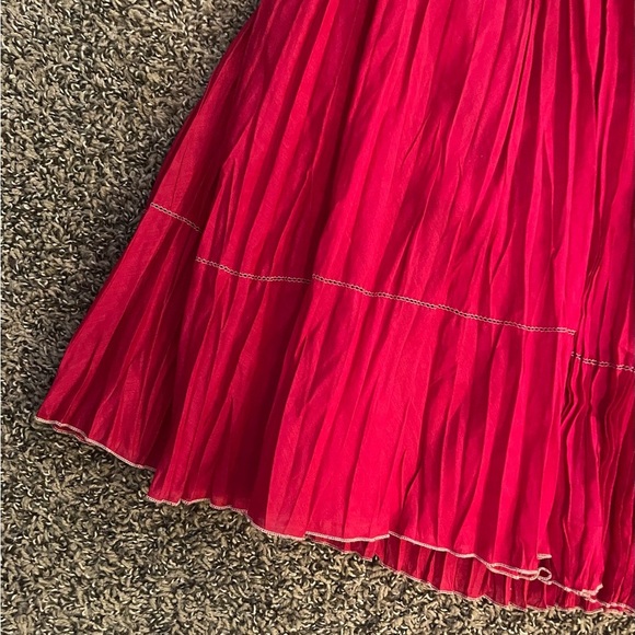 Vintage Coldwater Creek Pink Creped Maxi Skirt Whimseygoth Cottagecore - Picture 2 of 6